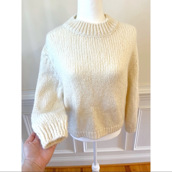NWOT Zara Boxy Wool Sweater Small - Picture 3 of 5